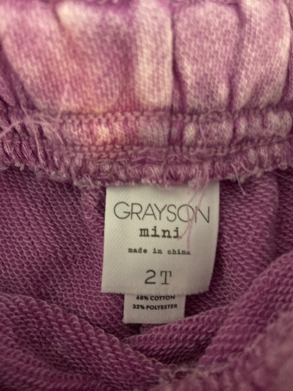 Photo 1 of (Size 2T) Grayson Mini Toddler Girls' French Terry Shorts - Purple 2T