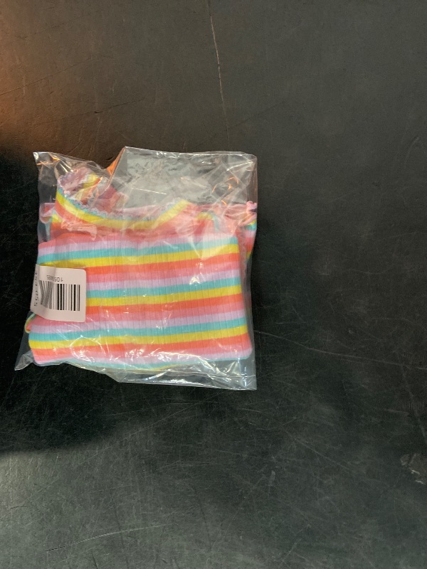 Photo 1 of ( Size 3T) Toddler Girls' Striped Ribbed T-Shirt - Cat & Jack™ 3T