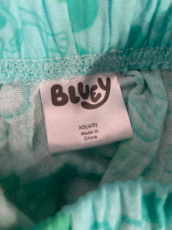 Photo 1 of (Size XS) Girls' Bluey Cabana Shorts - Blue XS
