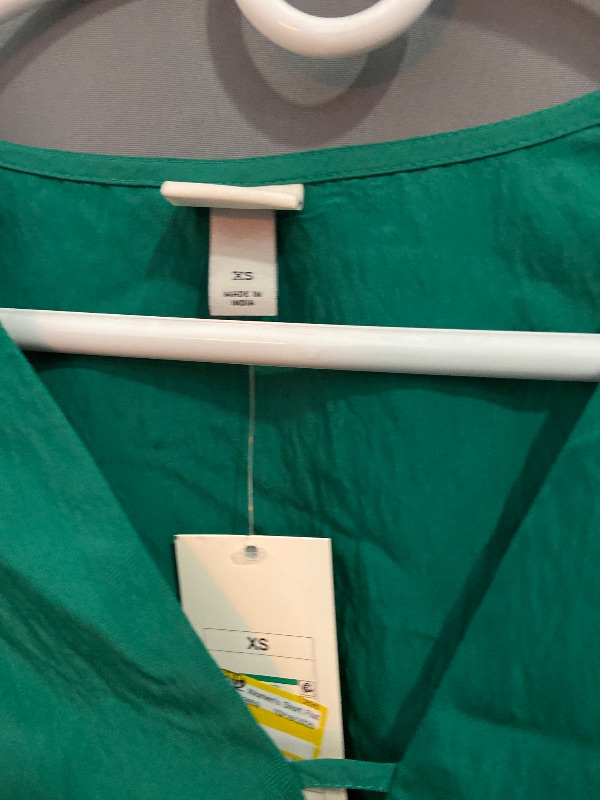 Photo 1 of (Size XS) Women's Short Flutter Sleeve Mini a-Line Dress - a New Day™ Dark Green XS