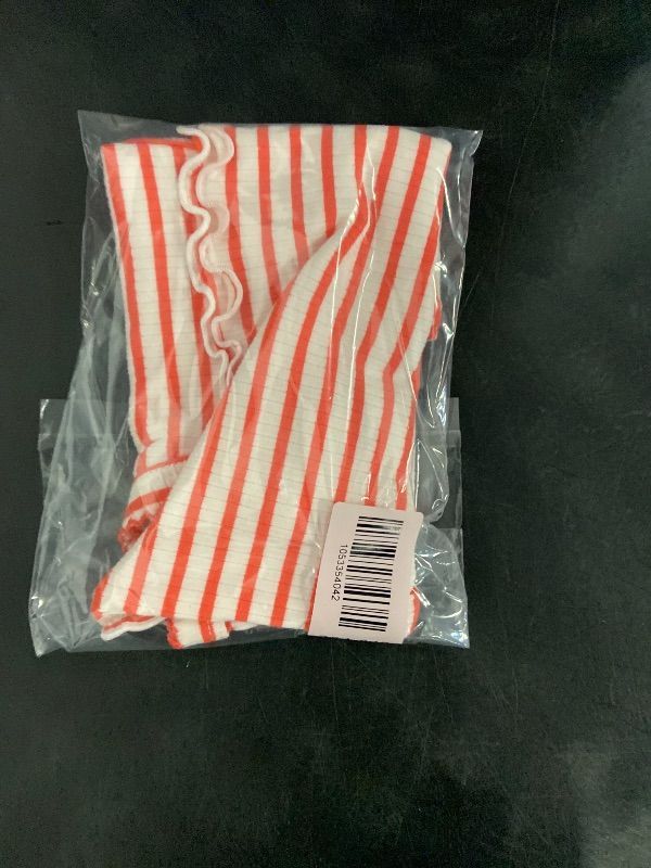 Photo 1 of (Size 18M) Toddler Girls' Striped Ribbed T-Shirt - Cat & Jack™ Coral Orange 18M

