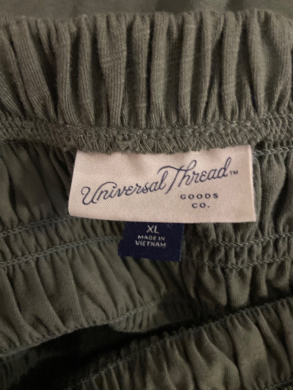 Photo 1 of (Size XL) Women's Knit Smocked Maxi a-Line Skirt - Universal Thread™ Olive Green XL
