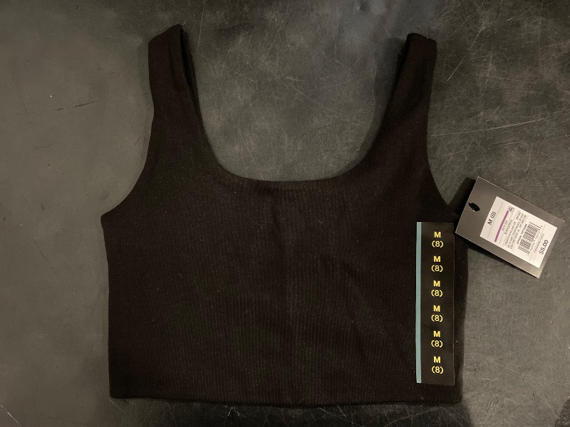 Photo 1 of (Size M 8) Girls' Square Neck Tank Top - Art Class™ Black M: Slim Fit, Sleeveless, Midweight Jersey