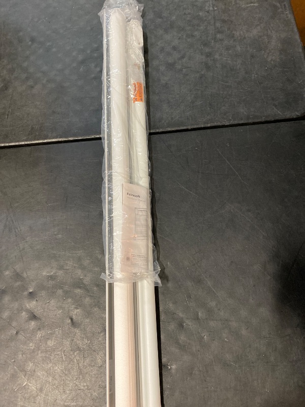 Photo 1 of FOIRESOFT Standard Blackout Zebra Roller Blinds [Bonita, Silver White, W 42 x H 64inch] Dual Layer Privacy Shade, Room Darkening, Select 1x1 for Custom