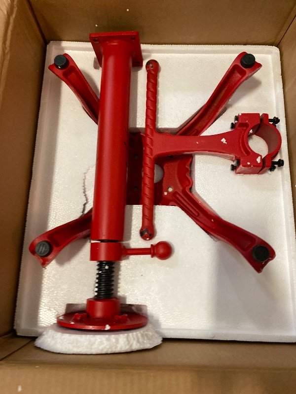 Photo 1 of Diwhy Rustic Industrial Farmhouse Tractor Seat Adjustable Bar Stool Industrial bar Chair (Aged Red, Cast Iron)