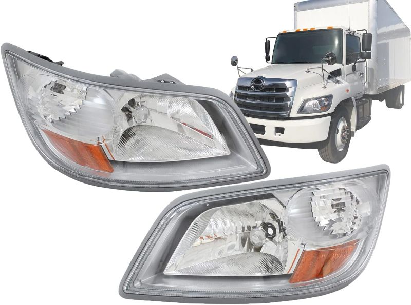 Photo 1 of Auto Parts Avenue APA Replacement Headlamp for 2006-2020 Hino 238 258 268 338 165 185 Pair Passenger and Driver