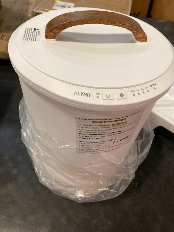 Photo 1 of Large Towel Warmer for Bathroom - Heated Towel Warmers Bucket, Wood Handle, Auto Shut Off, Fits Up to Two 40"X70" Oversized Towels, Bathrobes, Blankets, Best Ideal for Mother's Gifts