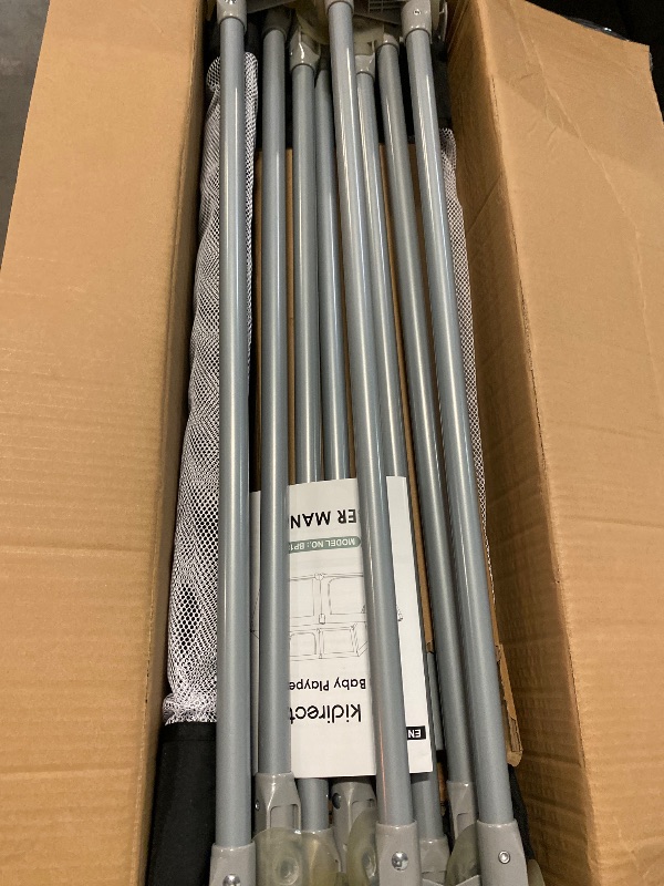 Photo 1 of Kidirect Foldable Playpen, 71''×69'' Extra Large Baby Playpen for Babies and Toddlers, Baby Gate Play Pen with Breathable Mesh, Adjustable Size & Shape Play Yards Indoor Outdoor for Toddlers, Black