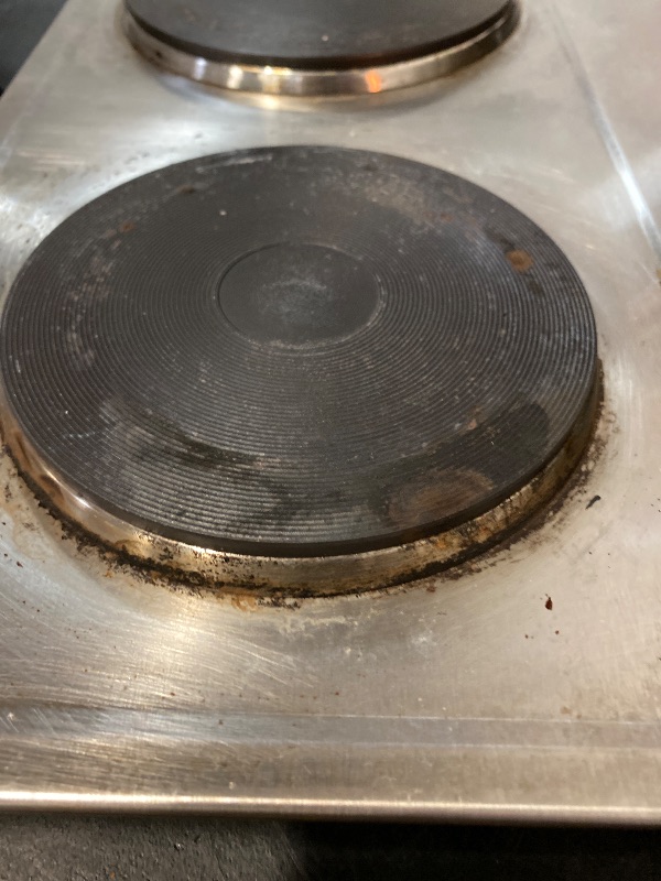 Photo 1 of Hot Plate,Cusimax Double Burner 1800W Cast Iron Heating Plate,Electric Stove with Adjustable Temperature Control,Stainless Steel,Suitable for Various Scenarios Upgraded Version