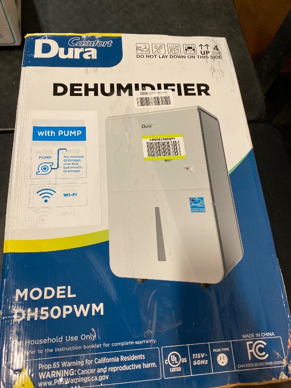 View 5 of Dehumidifier for Basement,Energy Star Certified for 4500 Sq.Ft Large Room, MAX to 70 Pints/day, included 16.4 Feet Drain Hose and Pump,White