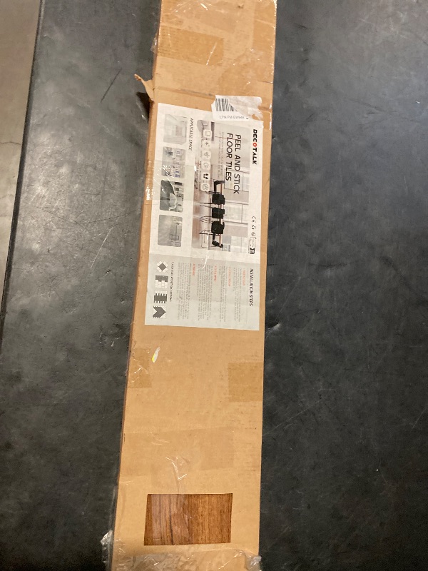 Photo 1 of Decotalk Peel and Stick Floor Tile Waterproof Wood Grain Flooring Tiles Peel and Stick 18-Pack 6x36 Inch Floor Vinyl Tile Self Adhesive Laminate Flooring Stick on Tiles for Bathroom Basement