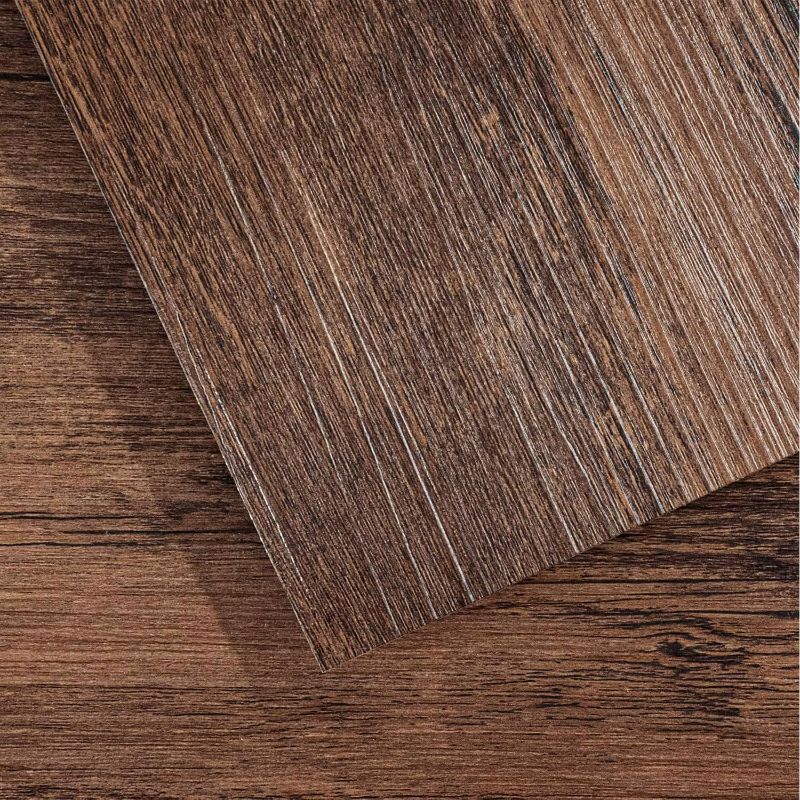 Photo 1 of Decotalk Peel and Stick Floor Tile Waterproof Wood Grain Flooring Tiles Peel and Stick 18-Pack 6x36 Inch Floor Vinyl Tile Self Adhesive Laminate Flooring Stick on Tiles for Bathroom Basement