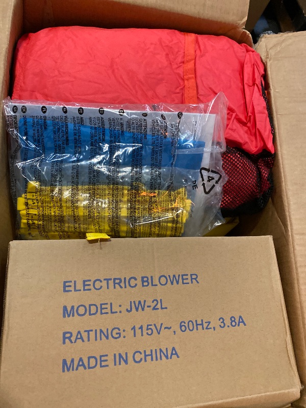 Photo 1 of ACTION AIR [Updated Version] Bounce House, Inflatable Bouncer with Air Blower, Jumping Castle with Slide, Family Backyard Bouncy Castle, Durable Sewn with Extra Thick Material, Idea for Kids (C-9745)