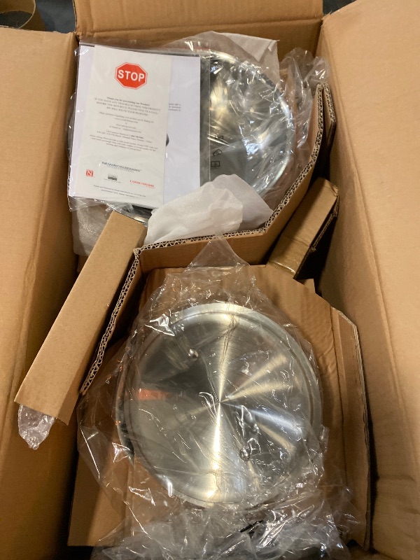 Photo 1 of Cooks Standard Stainless Steel Cookware Set, Multi-Ply Clad Copper Stainless Steel Pots and Pans Set, 8-Piece