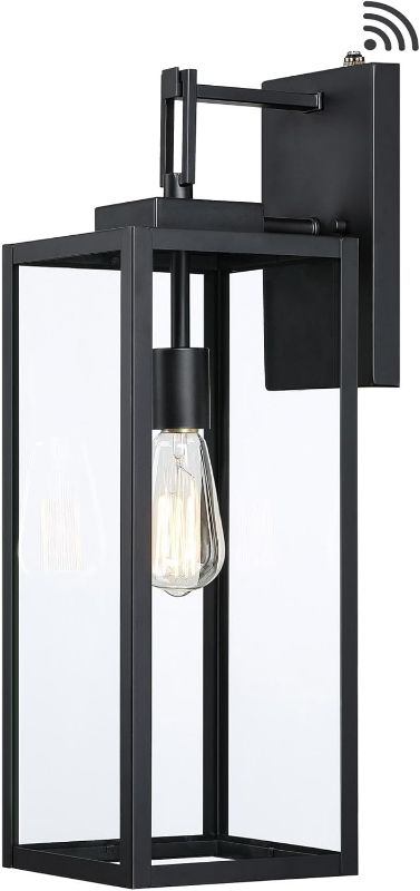 Photo 1 of 22 Inch Outdoor Wall Light Dusk to Dawn, Extra Large Wall Lantern for House Exterior Wall Sconce with Sensor, Photocell Porch Light for House Outside Garage Patio Lighting, E26 Socket, 1 Pack