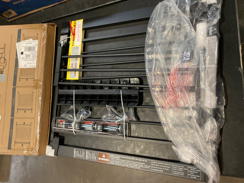 Photo 1 of Cumbor 29.7-40.6" Baby Gate for Stairs, Baby Essential Safety Gate, Mom's Choice Awards Winner-Dog Gate for Doorways, Pressure Mounted Auto-Close Pet Gates for Dogs Indoor, Durable Child Gate, Black