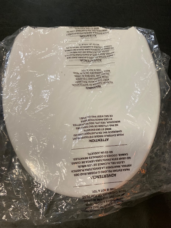 Photo 1 of Drive Medical 770-626 AquaSense Raised Toilet Seat with Lid, Standard Seat, White