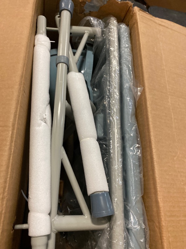 Photo 1 of DMI Drop Arm Portable Toilet Commode, Extra-Wide Seat, 500 Pound Weight Capacity, Bucket with Lid Included, Adjustable Legs, Elderly Assistance Products, Grey