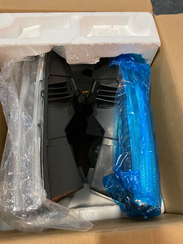 Photo 1 of Headlight Assembly for 2005-2010 Chrysler 300 Trims Only 4-Dr Compatible with 2005 2006 2007 2008 2009 2010 Headlamp with Chrome Housing Clear Reflector Not fit 300C Not fit Hid