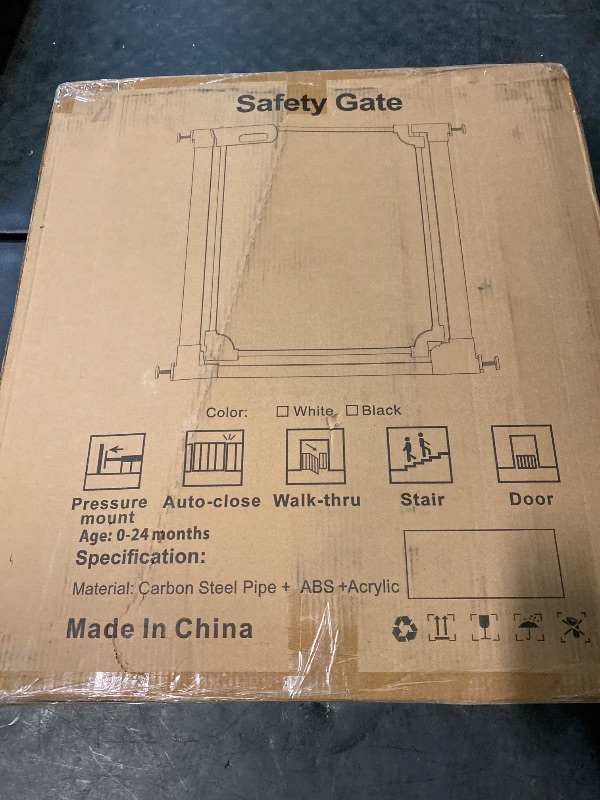 Photo 1 of Clear Acrylic Baby Gate 29.5-47.2" Wide Pressure Mount Clear Dog Gate Indoor - No Drill Auto Close, Walk Through Baby Gates for Stair & Doorways & Hallway