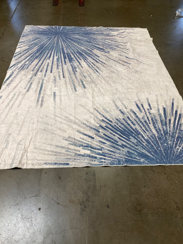 Photo 1 of Lahome Modern Black 8 x 10 Area Rugs for Living Room - Washable Non-Slip Backing Large Rug Ultra-Thin Stain Resistant Dining Room Rugs for Under Table, Abstract Print Soft Rug for Bedroom Office