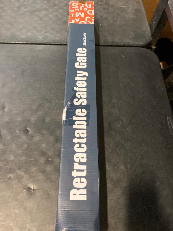 Photo 1 of Retractable Safety Baby Gate or Mesh Dog Gate,Durable Portable Mesh Retractable Gate,Easy to Use for Stairs, Doorways, Hallways, Indoor, Outdoor, 33.5" Tall, Up to 55" Wide, Cream