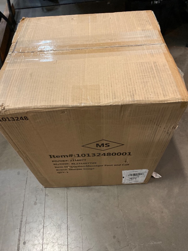 Photo 1 of Sharper Image Shiatsu Foot + Calf Massager, Deep-Kneading Rollers with Air Compression, Soothing Heat, Adjustable Tilt, Customizable Modes, Hygiene Cover