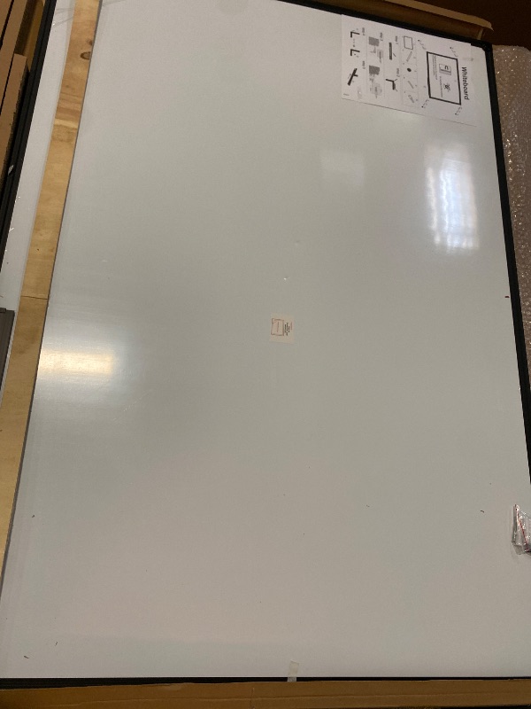 Photo 1 of lass Whiteboard - Glass Dry Erase Board 48" x 36" Magnetic Pure White Board Glass Writing Board White Boards for Walls Wall Office Home