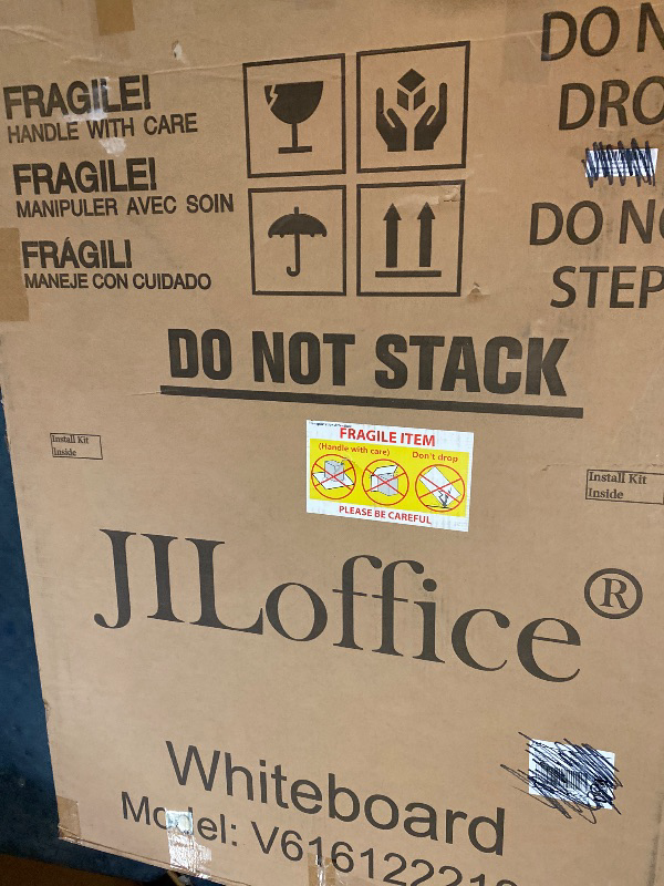 Photo 1 of lass Whiteboard - Glass Dry Erase Board 48" x 36" Magnetic Pure White Board Glass Writing Board White Boards for Walls Wall Office Home