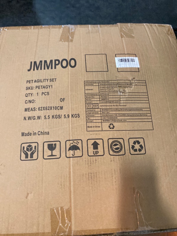 Photo 1 of Dog Agility Training Equipment, 60-Piece Dog Obstacle Course Training Starter Kit Pet Outdoor Game with Tunnel, Agility Hurdle, Weave Poles, Jump Ring, Pause Box, Toy Balls and Storage Bag