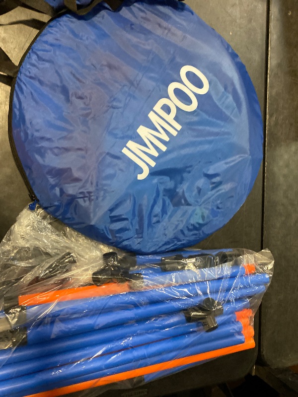 Photo 1 of Dog Agility Training Equipment, 60-Piece Dog Obstacle Course Training Starter Kit Pet Outdoor Game with Tunnel, Agility Hurdle, Weave Poles, Jump Ring, Pause Box, Toy Balls and Storage Bag