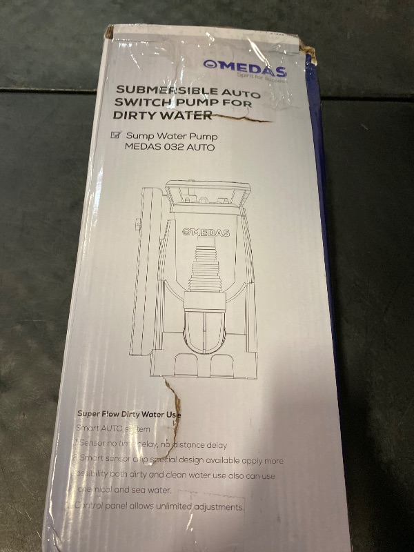 Photo 1 of MEDAS Automatic Sump Pump,1.5HP 5500GPH Submersible Water Pump Portable Utility Pumps with Auto On/Off, Built-in Float for Swimming Pool Pond Hot Tub Rain Barrel Flooded House Basement