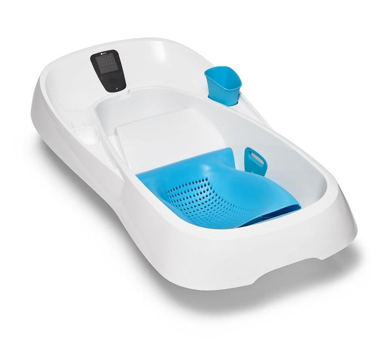 Photo 1 of 4moms Cleanwater Tub, 3-in-1 Grow-with-Me Baby Bathtub with Digital Thermometer for Newborns to Toddler, Assembled in The USA