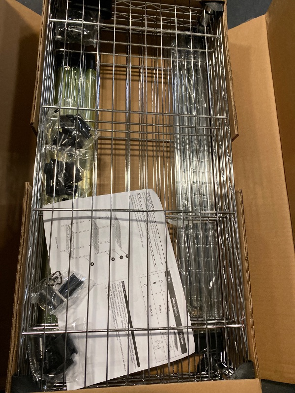 Photo 1 of 1000 lbs Storage Shelving Steel Heavy Duty 4-Tier Utility Shelving Unit Steel Organizer Wire Rack for Home,Kitchen,Office,Chrome (13.7" D x 29.5" W x 47.2" H)