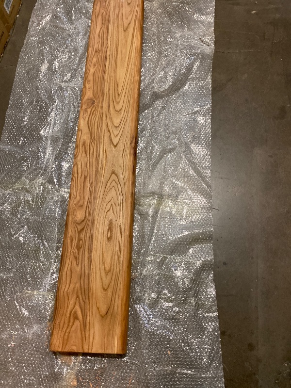 Photo 1 of 63in Wood Bench Indoor – Rustic Farmhouse Entryway Bench, Skinny Bench Design, Made of Extra-Thick Solid Wood, Perfect for Dining Room, Hallway, or End of Bed