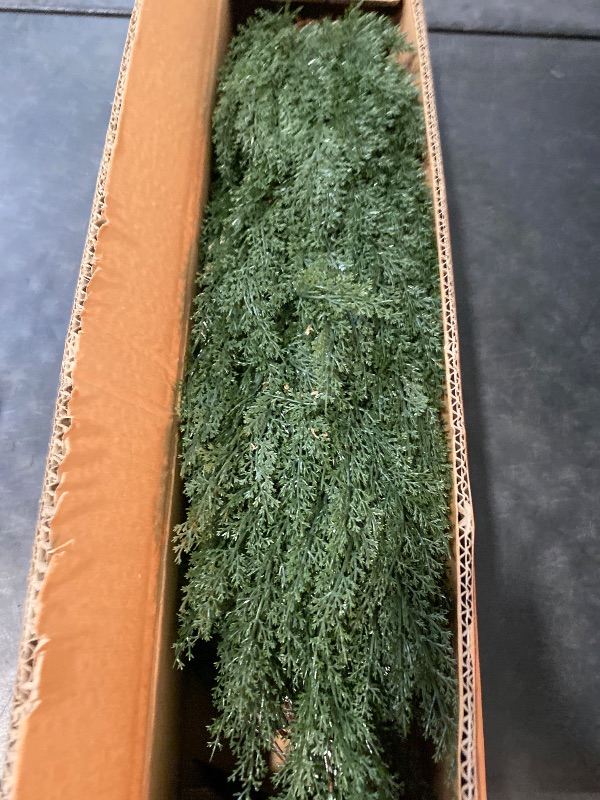 Photo 1 of 3FT Artificial Cedar Topiary Trees with Ground Spike, UV Resistant Artificial Bushes, Set of 2 Faux Cypress Plants Faux Shrubs for Outdoor Indoor Front Porch Garden