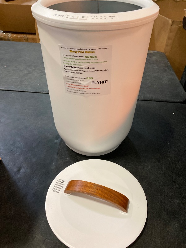 Photo 1 of Large Towel Warmer for Bathroom - Heated Towel Warmers Bucket, Wood Handle, Auto Shut Off, Fits Up to Two 40"X70" Oversized Towels, Bathrobes, Blankets, Best Ideal for Mother's Gifts