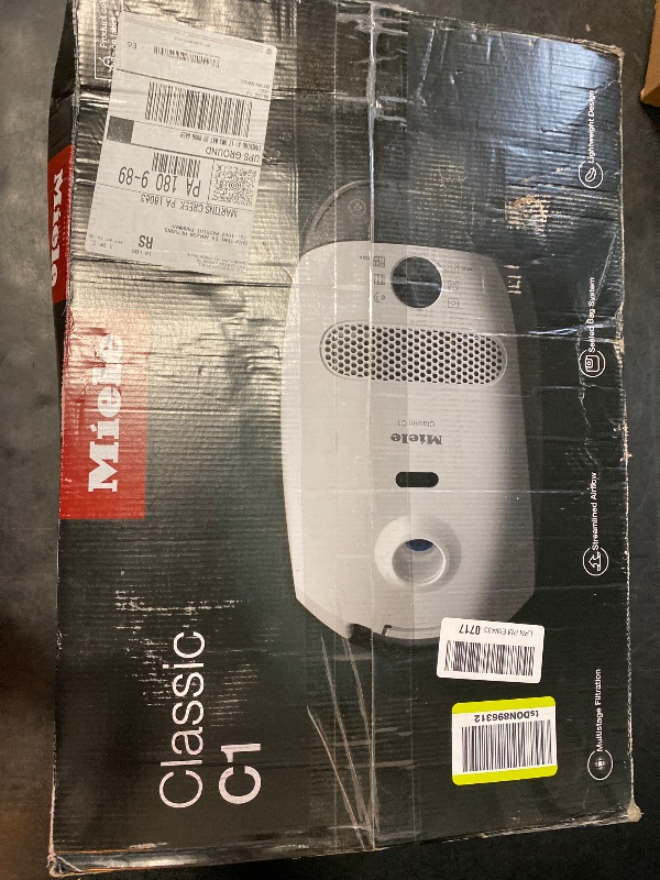 Photo 1 of Miele Classic C1 Pure Suction Bagged Canister Vacuum, Graphite Grey - Portable, Household