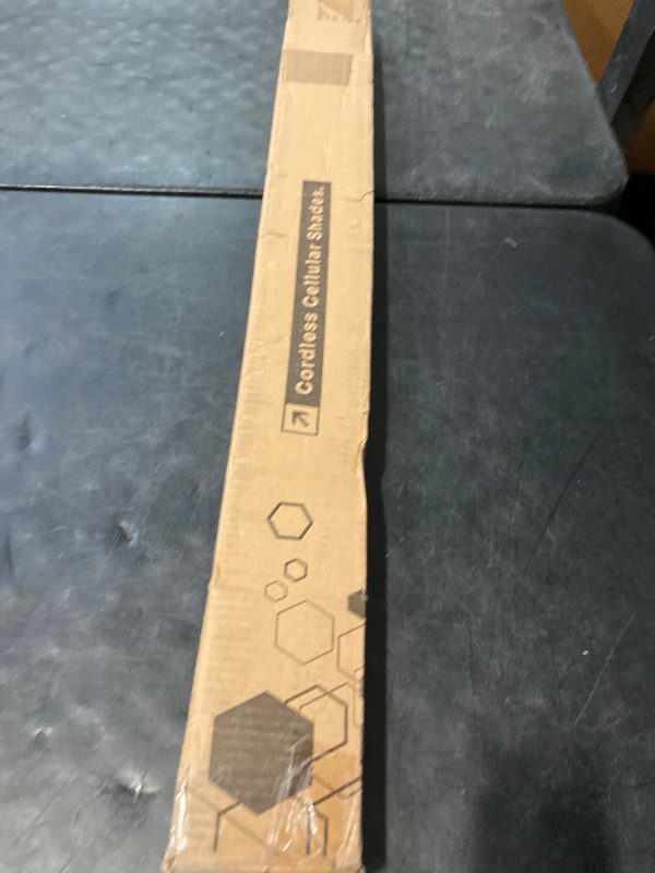 Photo 1 of Cellular Shades Cordless Blackout Honeycomb Blinds Fabric Window Shades White(Blackout), 35" W x 72" H