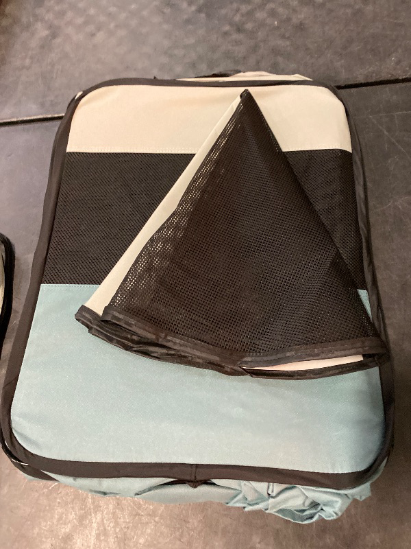 Photo 1 of Dog Playpen, Portable Pet Play Pen for Cat, Puppies, Rabbits, Chickens, Foldable Large-Capacity Pet Tent for Indoor/Outdoor Travel Camping Blue