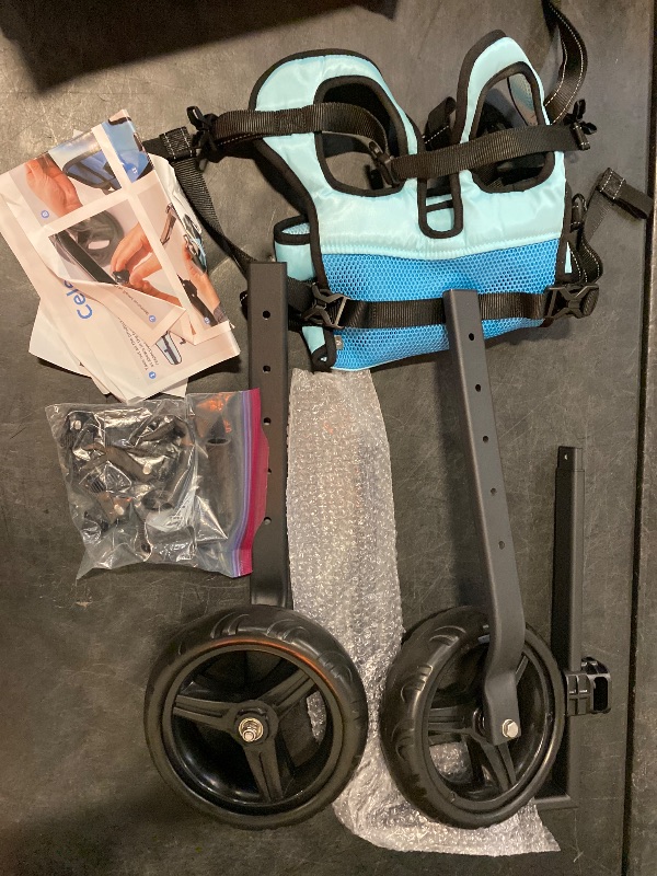 Photo 1 of Dog Wheelchair for Back Legs, Dog Wheelchair Cart, Doggy/cat Wheelchairs with Disabled Hind Legs Walking, Mobility Aids for Small Medium Pet Hind Limbs,Dogs Cart with Wheels,Light Weight,ML