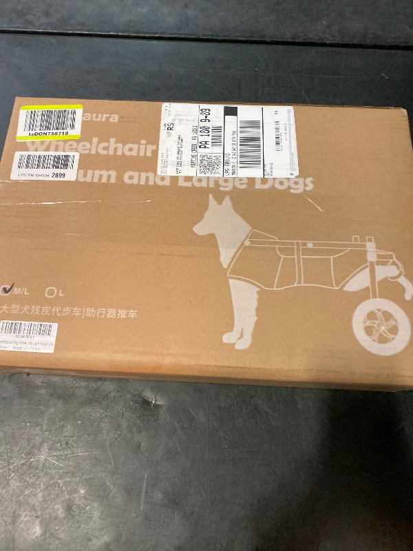 Photo 1 of Dog Wheelchair for Back Legs, Dog Wheelchair Cart, Doggy/cat Wheelchairs with Disabled Hind Legs Walking, Mobility Aids for Small Medium Pet Hind Limbs,Dogs Cart with Wheels,Light Weight,ML