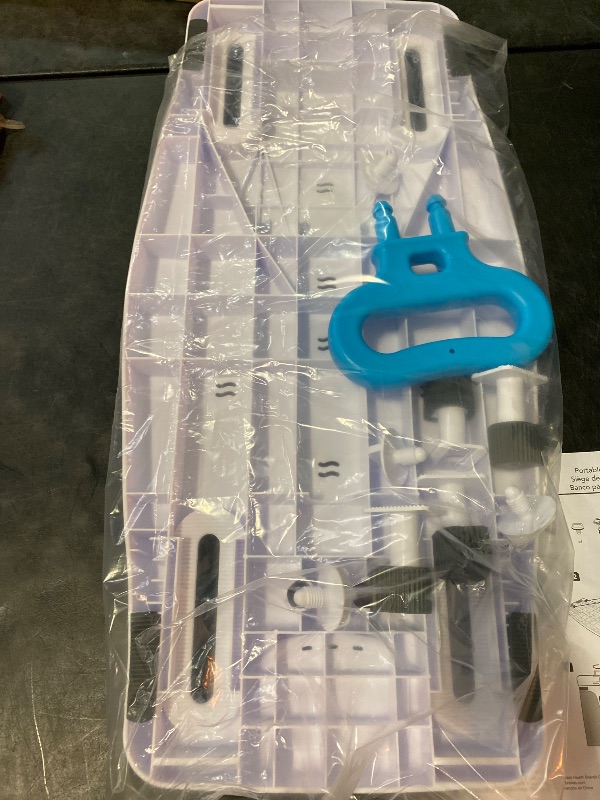 Photo 1 of Carex Portable Shower Bench - Shower Bath Seat - Fits tub having width in the range of 19"-28". Comfortable Contoured Seating Area with 300 Pound Weight Capacity, Portable and Easy to Store