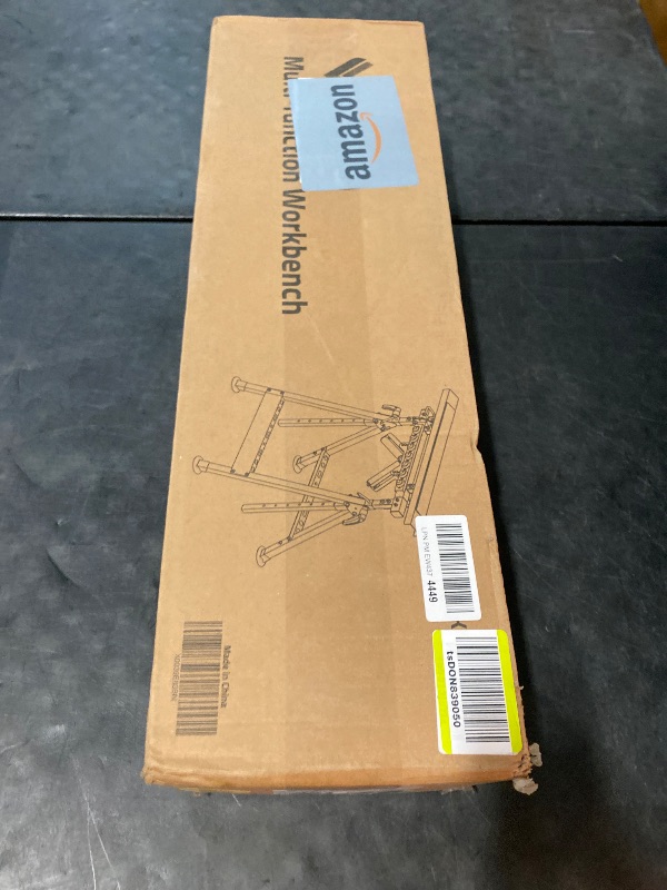 Photo 1 of 4 in 1 Roller Stand, Stable 440 Lbs Load Capacity with Saw Horses, V-Shaped, Multi-Directional Rollers & Outfeed Roller, Adjustable Height 33”- 50”, Folding for Woodworking