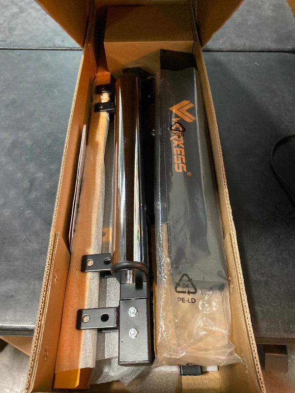 Photo 1 of 4 in 1 Roller Stand, Stable 440 Lbs Load Capacity with Saw Horses, V-Shaped, Multi-Directional Rollers & Outfeed Roller, Adjustable Height 33”- 50”, Folding for Woodworking