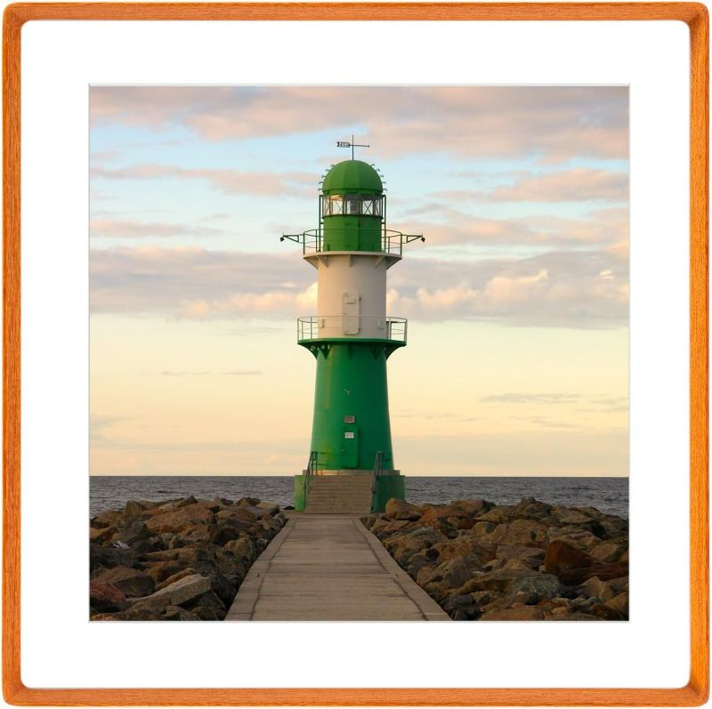 Photo 1 of Natural 18x18 Picture Frame Wood with 16x16 Mat,Square Wall Photo Frames 18 by 18 Made of Solid Teak Wood for Gallery Wall Hanging