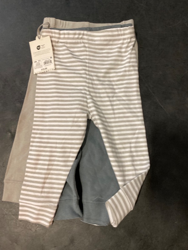 Photo 1 of Size 12M Baby 3pk Cotton Pants - Cloud Island™ Gray 12M: Midweight Pull-on, Full Waistband Elastic