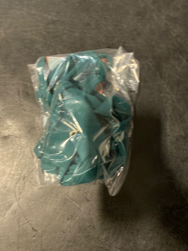 Photo 1 of L - Women's Ribbed Triangle Bikini Top - Shade & Shore™ Green L: Recycled Polyester, Spandex, Adjustable Strap, Removable Cup