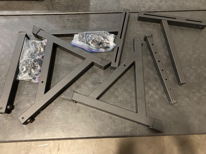 Photo 1 of Desk leg 6 parts with brackets and hardware