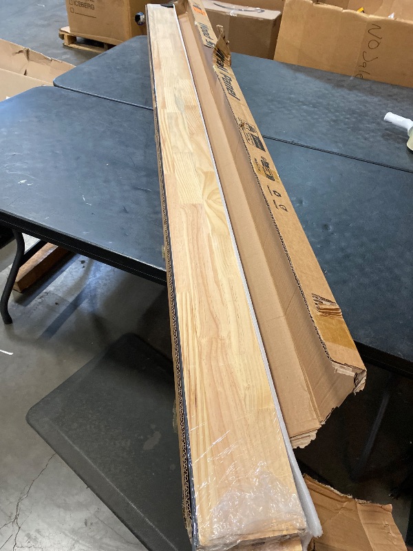 Photo 1 of Art3d Slat Wood Wall Paneling for Interior and Ceiling Decoration - Pack of 4pcs + 1pc End-Trim, Size 108 x 5.7in.- Ashtree